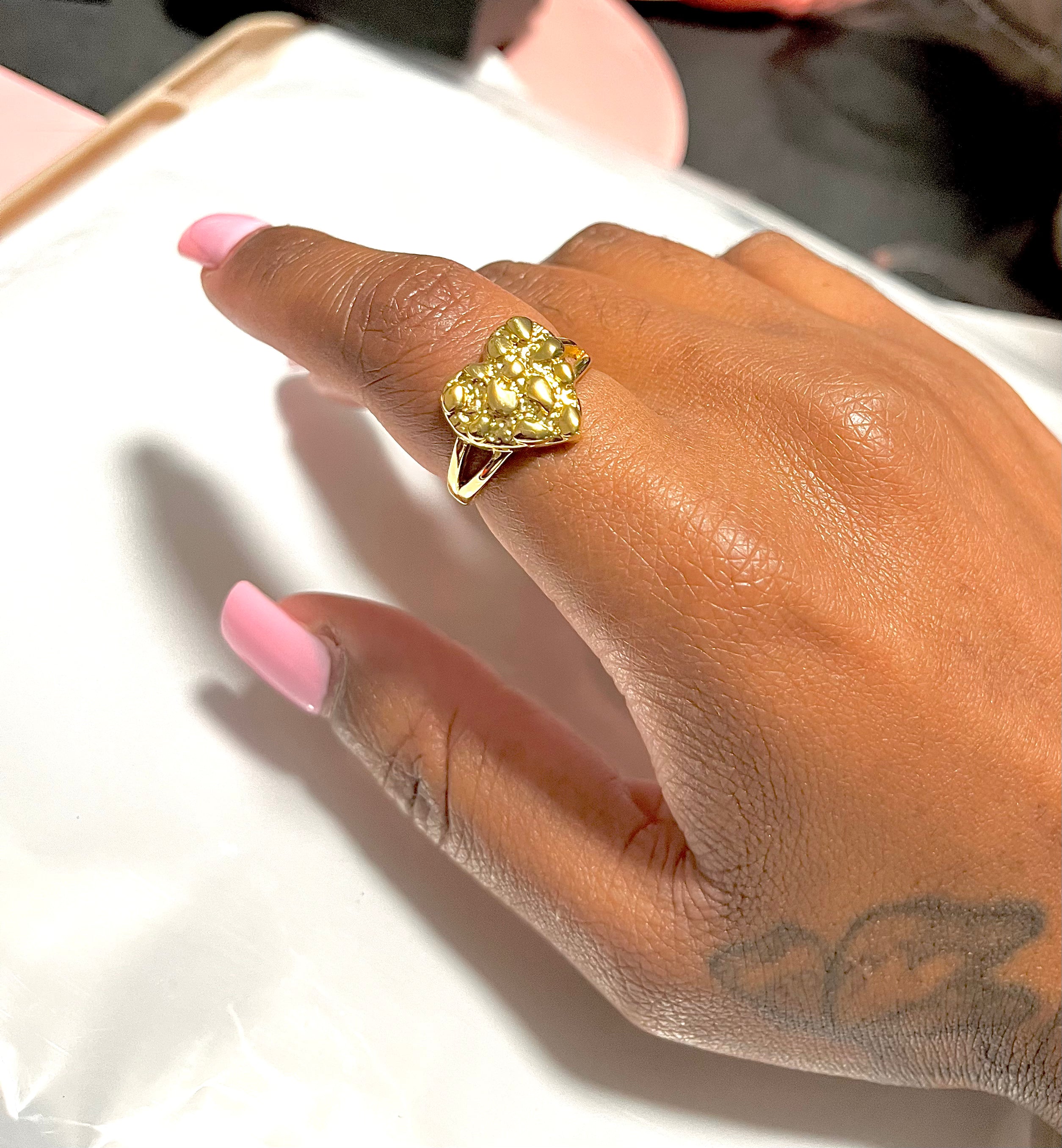 Heart Nugget Ring
