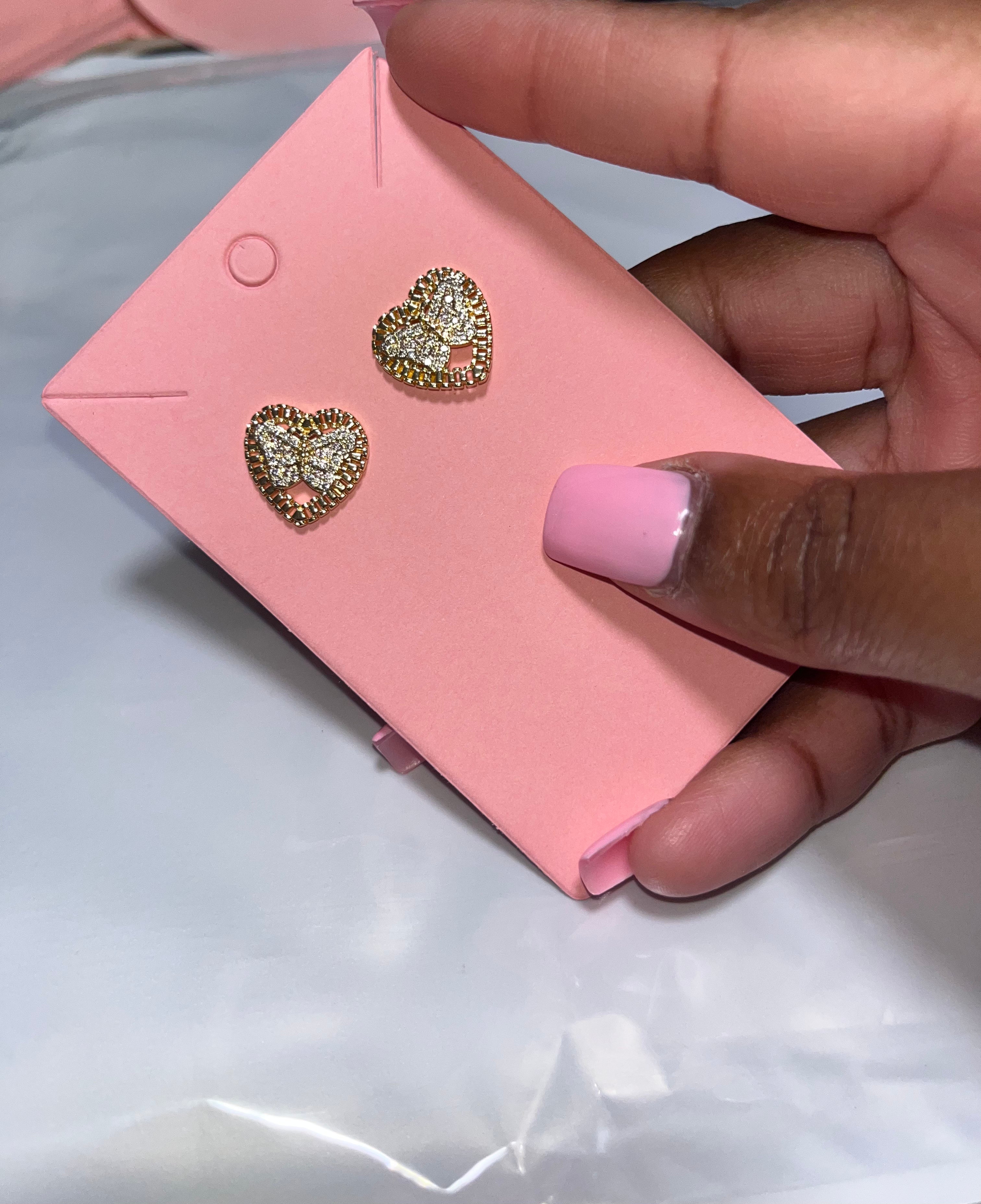 Butterfly Heart Earrings
