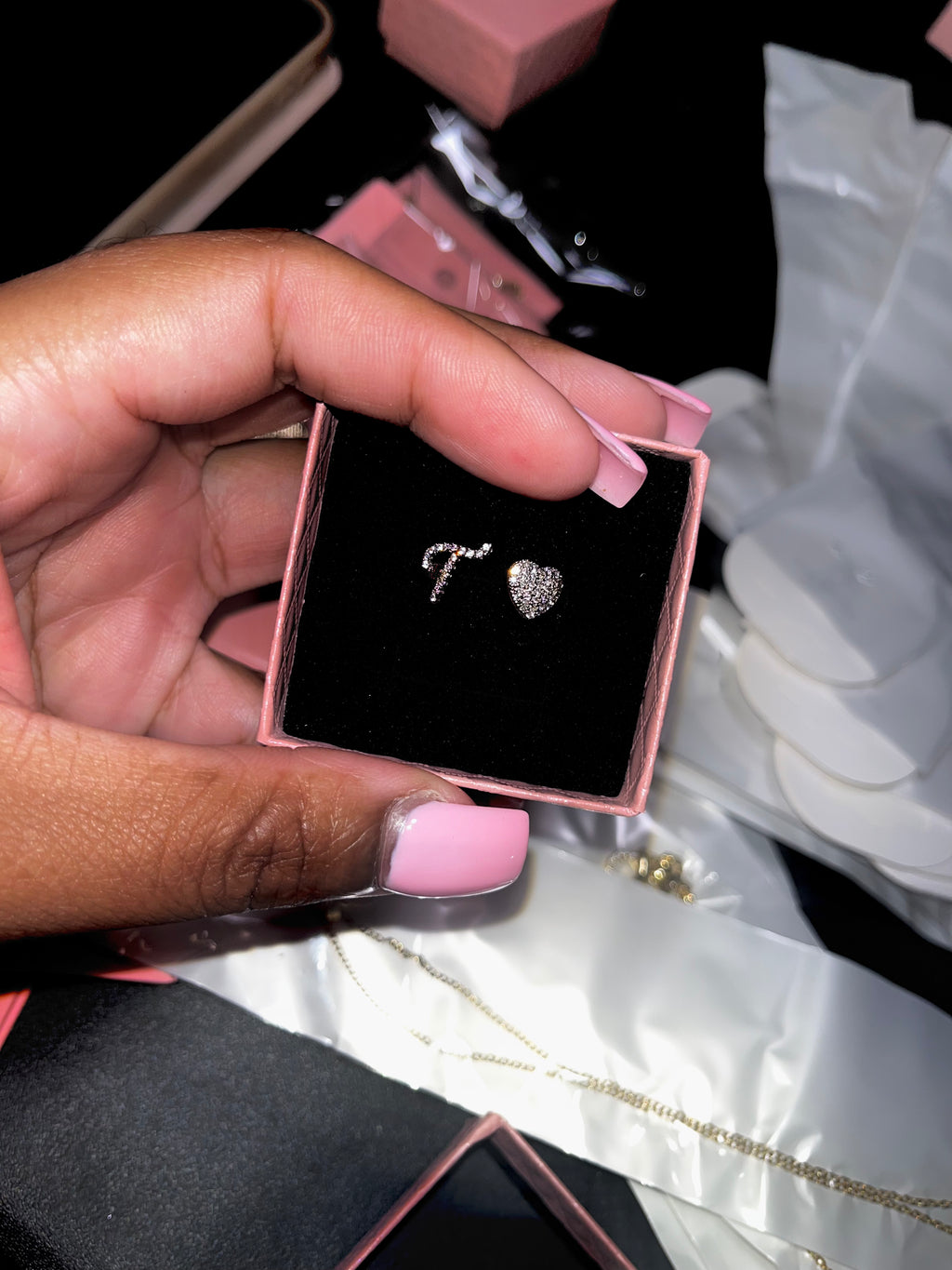 Letter Heart Ring