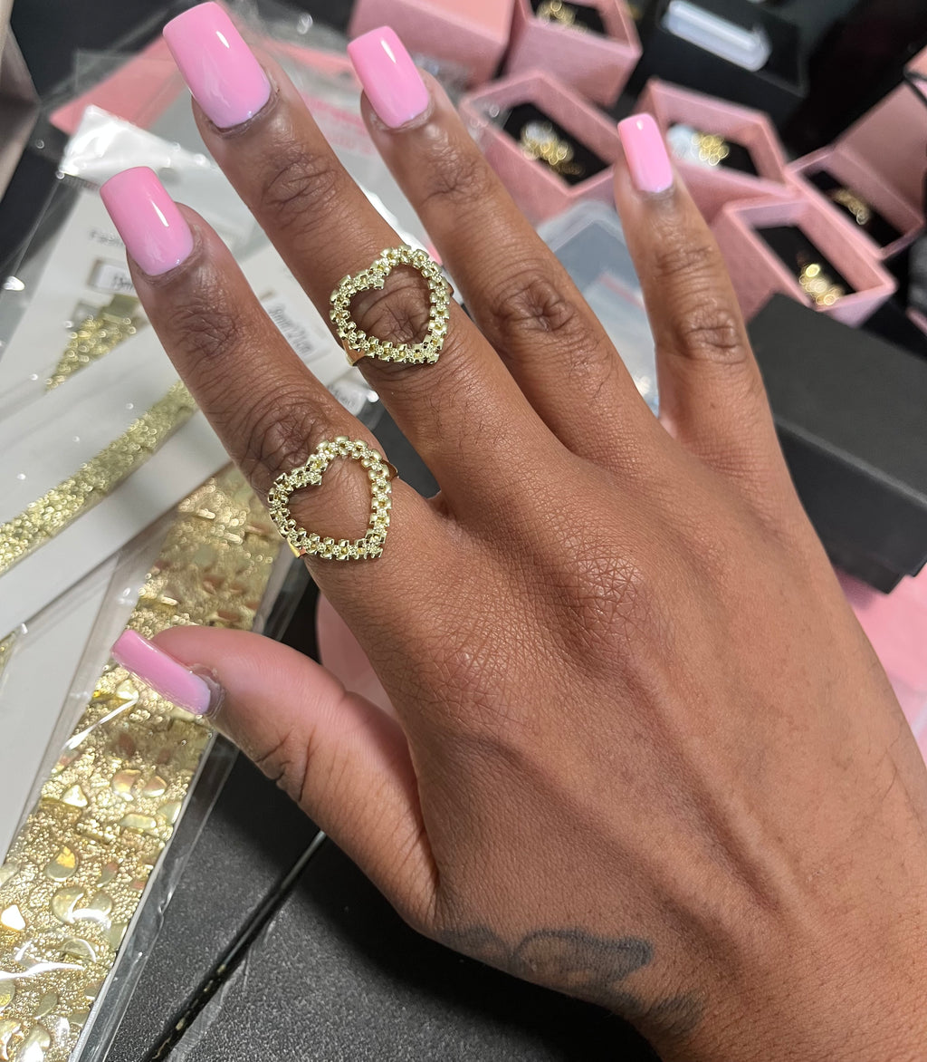 Rolex Open Heart Ring