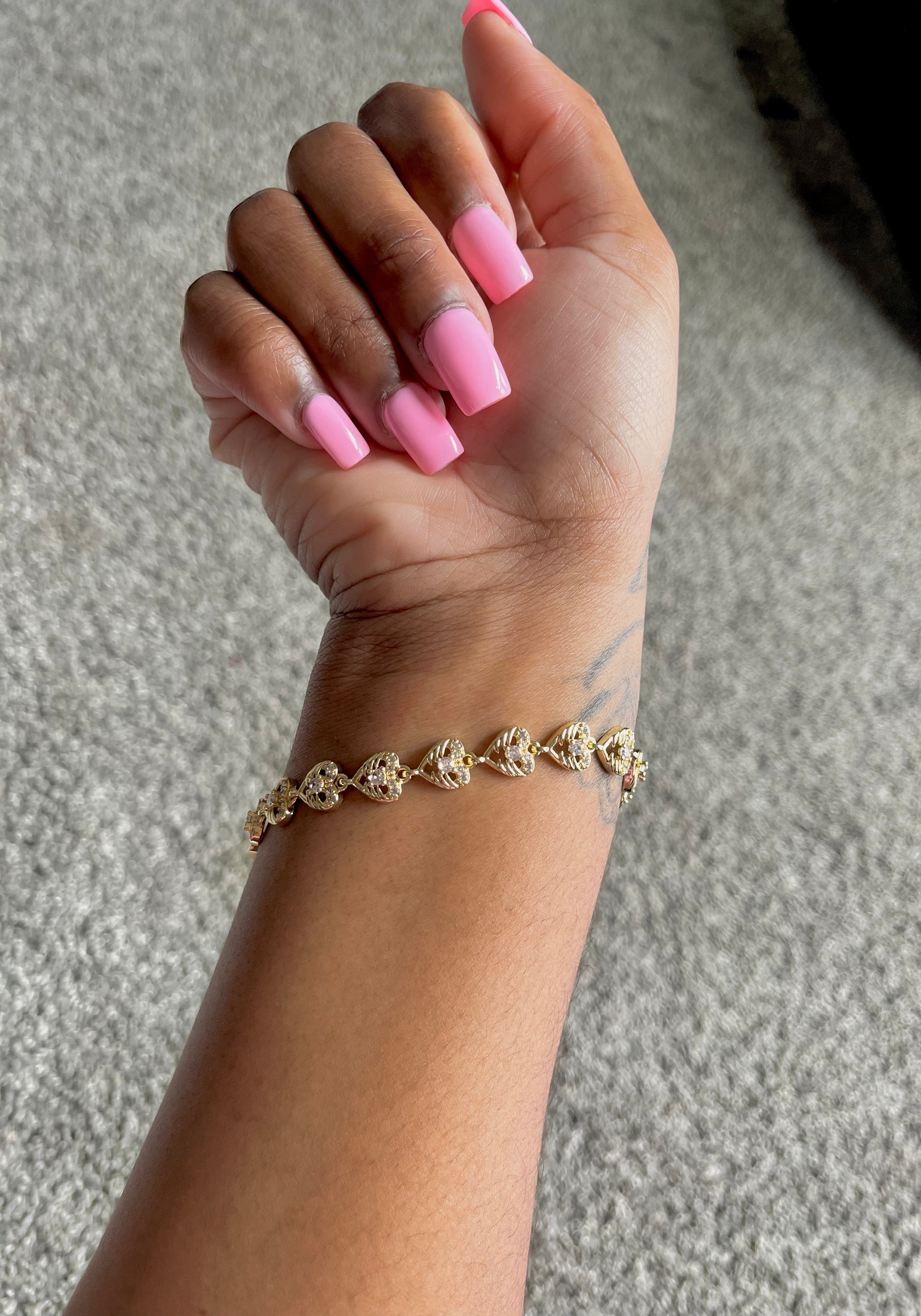 Heart Chain Link Bracelet